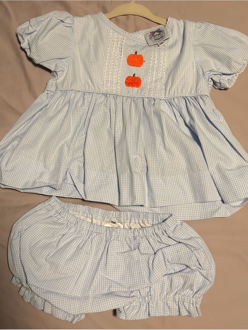 Purple Smocks 18 month girl fall matching sets